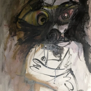 Painting titled "INSINUACIÓN DE MUJER" by Raul Cañestro Caballero, Original Artwork, Ink