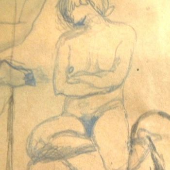Pintura titulada "Desnudo uno" por Raúl Herrera, Obra de arte original