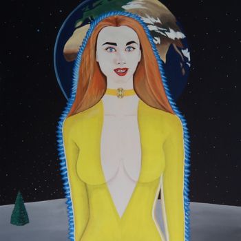 绘画 标题为“Esposa del Mesias d…” 由Raul Fernando Zambrana, 原创艺术品, 丙烯