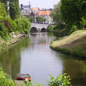 Photography titled "DOWN BY THE RIVER" by Raúl Mauricio Peñaloza De Moure, Original Artwork