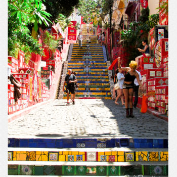 Fotografía titulada "escadaria-selaron-r…" por Raúl Regalbuto, Obra de arte original