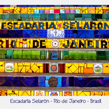 Photography titled "escadaria-selaron-r…" by Raúl Regalbuto, Original Artwork