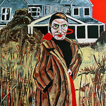 Painting titled "Edith Beale" by Outsider Artist, Original Artwork