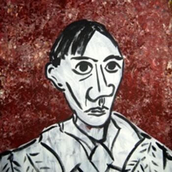 Painting titled "My Picasso" by Outsider Artist, Original Artwork, Oil