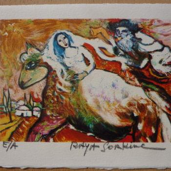 Gravures & estampes intitulée "L'âme érante du jui…" par Raya Sorkine, Œuvre d'art originale
