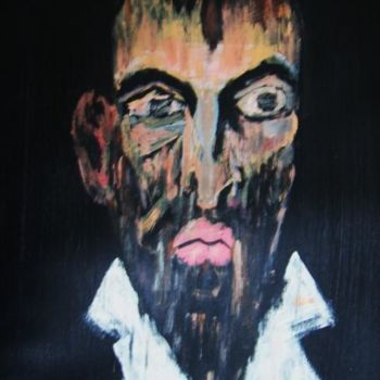 Pittura intitolato "Face 1976" da Ray Garcia, Opera d'arte originale