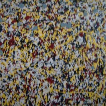 Peinture intitulée "Yellow: Red, Blue,…" par Ray Garcia, Œuvre d'art originale