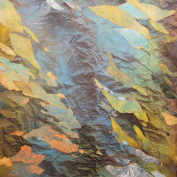 Malerei mit dem Titel "Vues de tres haut" von Raymond Guibert, Original-Kunstwerk, Aquarell