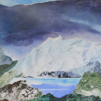 Peinture intitulée "panoramique ciel so…" par Raymond Guibert, Œuvre d'art originale, Collages