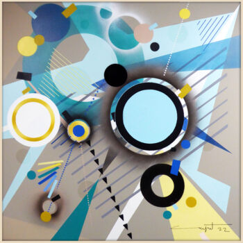 Painting titled "#11-ALALIA" by Thierry Corpet (Raymond X), Original Artwork, Acrylic Mounted on Wood Stretcher frame