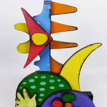 Sculpture titled "Island Style" by Thierry Corpet (Raymond X), Original Artwork, Wood