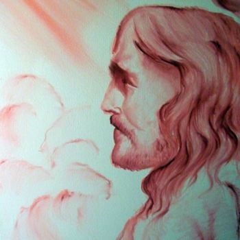 Painting titled "Christ in his Glory" by Raymond Doward, Original Artwork, Oil