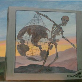 Painting titled "The Final Escene" by Raymundo Garza, Original Artwork, Oil