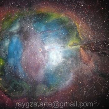 Pintura titulada "Nebulosa de Cepheus" por Raymundo Garza, Obra de arte original, Oleo