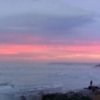 Fotografia intitolato "atardecer pescando" da Lucia Pujana, Opera d'arte originale