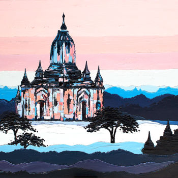 Painting titled "Bagan" by Victoria Raznatovskaya, Original Artwork