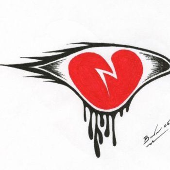 Drawing titled "Eye Sore" by Brandon Mathias, Original Artwork