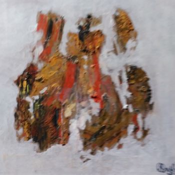 Pittura intitolato "Covid 2020-4" da Richard Boutboul, Opera d'arte originale, Olio