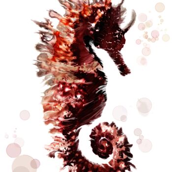 「hippocampus guttala…」というタイトルのデジタルアーツ Rc Digipainter436によって, オリジナルのアートワーク, デジタル絵画
