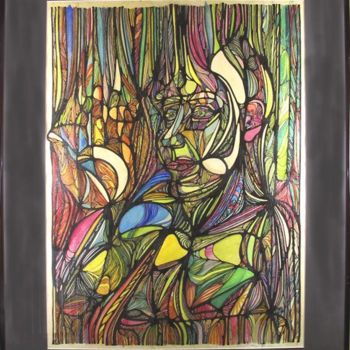 Painting titled "REFLECTIONS OF KAFKA" by Robert C Maize, Original Artwork