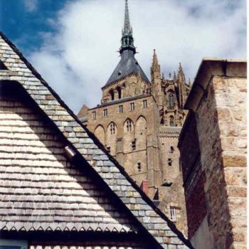 Photographie intitulée "Mont Saint-Michel" par Roger Cornet, Œuvre d'art originale