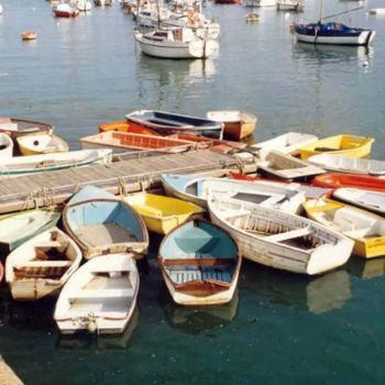 Photographie intitulée "Bateaux" par Roger Cornet, Œuvre d'art originale