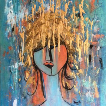 Painting titled "Raindrops from heav…" by Renate Dartois, Original Artwork, Acrylic