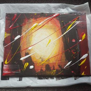 Schilderij getiteld "Clipse" door Jcrz, Origineel Kunstwerk, Acryl