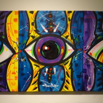 Painting titled "OjO PoP" by Rebeca Pinto Bottone, Original Artwork, Acrylic