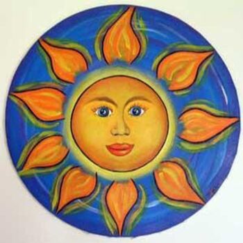 Schilderij getiteld "Sunshine" door Rebecca, Origineel Kunstwerk