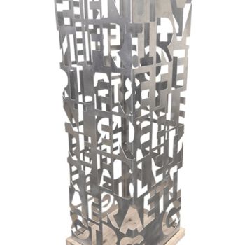 Design intitulée "Art N°53 Lampe indu…" par Recyclage Design - Réanimateur D'Objets , Œuvre d'art originale, Objets