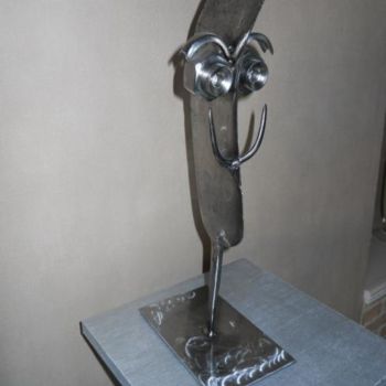Rzeźba zatytułowany „TETE DALINIENE” autorstwa Jp, Oryginalna praca, Metale