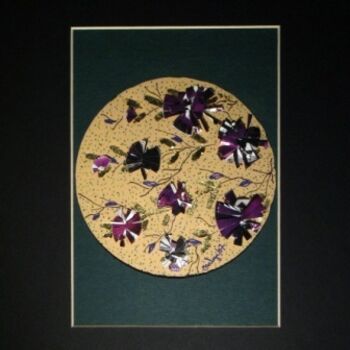 Scultura intitolato "The Purple Flowers" da Evelyn Reinprecht, Opera d'arte originale