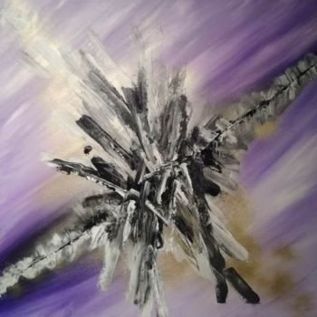 Painting titled "Abstrait explosion…" by Reemers Jean-Pierre, Original Artwork, Acrylic