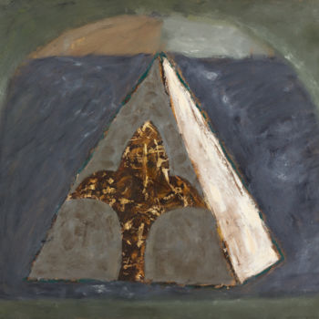 Peinture intitulée "Lily and pyramid." par Refat Mamutov, Œuvre d'art originale, Huile