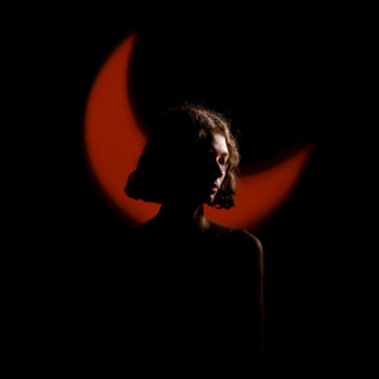 Fotografia intitolato "Under the red moon." da Refat Mamutov, Opera d'arte originale, Fotografia digitale