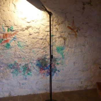 Художественная композиция под названием "LAMPADAIRE INDUSTRI…" - Leferailleur02, Подлинное произведение искусства, Светильник