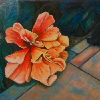 Pintura titulada "Flor de mi jardín" por Regaliza, Obra de arte original, Otro