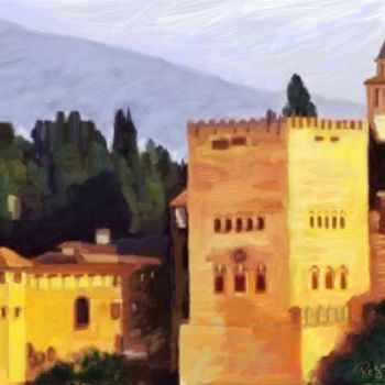 Pintura titulada "AlhambraII" por Regaliza, Obra de arte original, Oleo