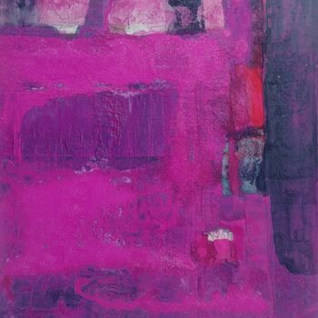 Malerei mit dem Titel "Pink II" von Regina Hermann, Original-Kunstwerk, Acryl Auf Keilrahmen aus Holz montiert