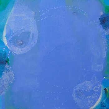 Peinture intitulée "Blau I" par Regina Hermann, Œuvre d'art originale, Acrylique Monté sur Châssis en bois