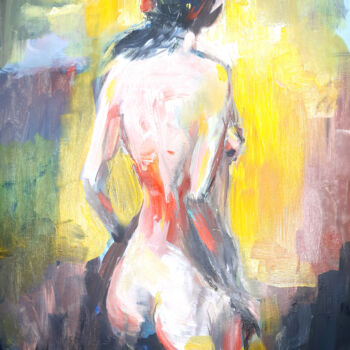 Malerei mit dem Titel "Nude1" von Regina Ishina, Original-Kunstwerk, Öl