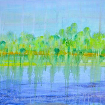 Peinture intitulée "Soft Rain" par Regina Valluzzi, Œuvre d'art originale, Acrylique