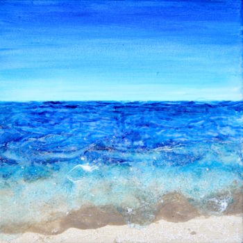 Painting titled "Wave Patterns" by Regina Valluzzi, Original Artwork