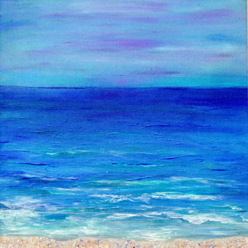 Painting titled "Soft Sea" by Regina Valluzzi, Original Artwork