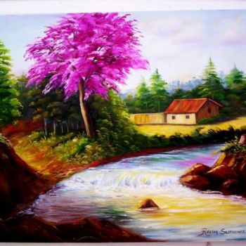 Painting titled "Primavera" by Regina Schwingel, Original Artwork