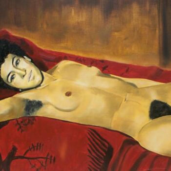 Peinture intitulée "Nude Paris" par Reginald Gray, Œuvre d'art originale