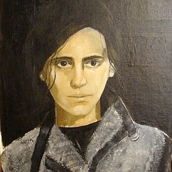 Pintura titulada "Portrait de Justine…" por Reginald Gray, Obra de arte original