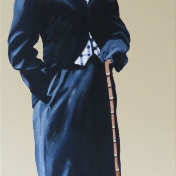 Peinture intitulée "CHARLIE CHAPLIN (Th…" par Régine Guthmann, Œuvre d'art originale, Acrylique Monté sur Châssis en bois
