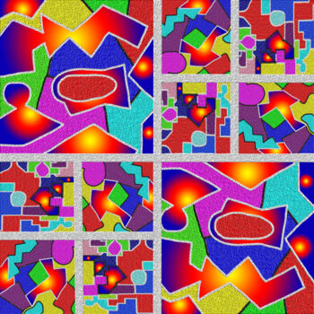 Digital Arts titled "Plaster in Colour" by Regine Jonas, Original Artwork, 2D Digital Work